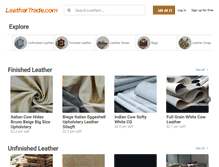 Tablet Screenshot of leathertrade.com